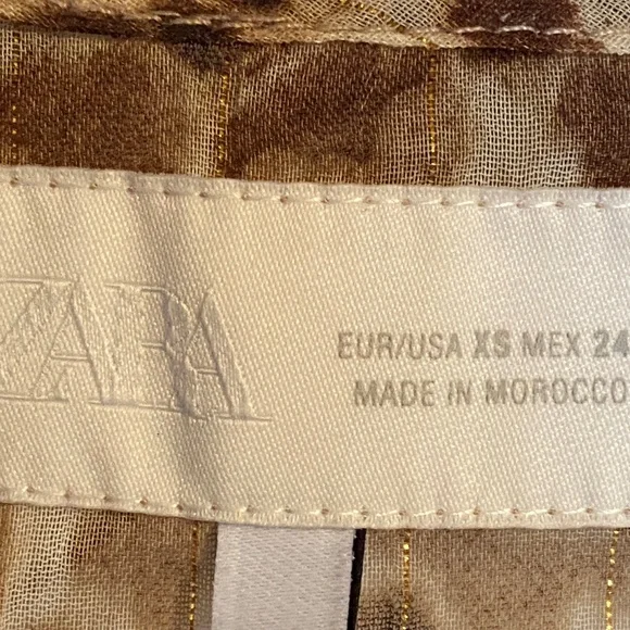 Zara Tie-dye Ruffled Top - Picture 6 of 9